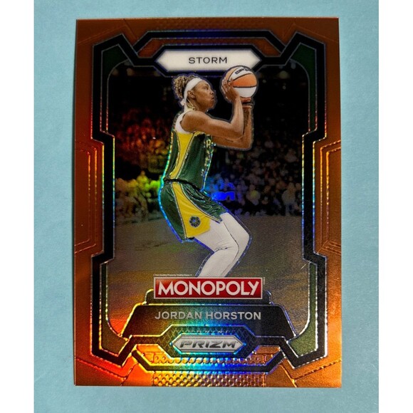 Seattle Storm ,Jordan Horston 2024 WNBA Prizm Monopoly ORANGE Prizm /124 SP#64 - Picture 2 of 3